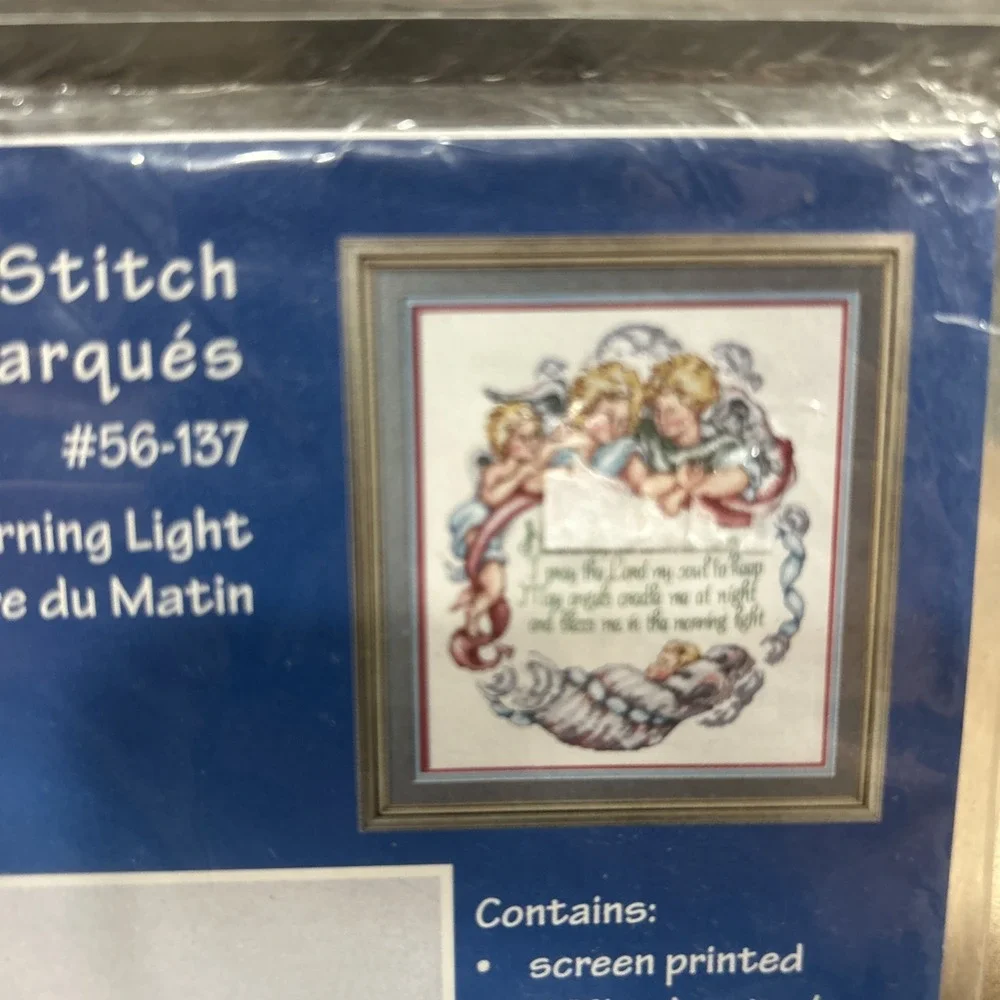 Janlynn Stamped Cross Stitch Kit‎ Morning Light Now I Lay Me Down To Sleep New